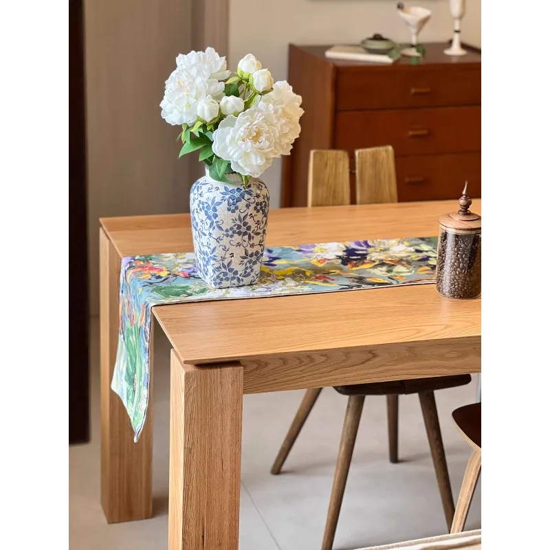 

*French retro table flag atmosphere light luxury high sense waterproof tea table several cloth long cloth