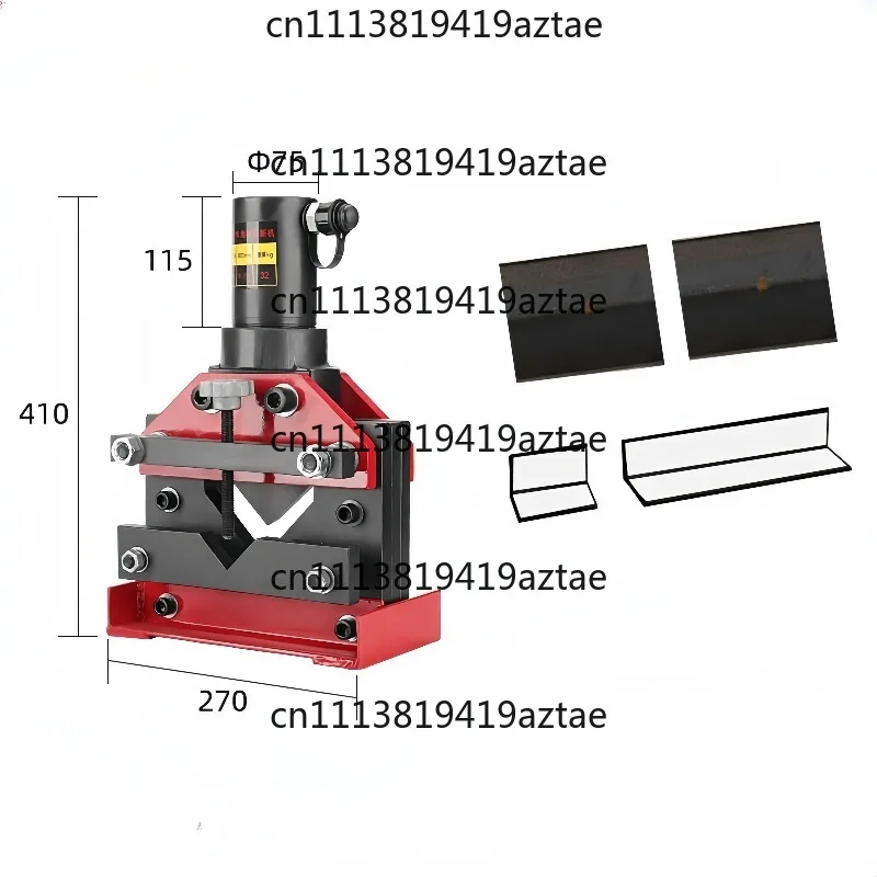 CAC-75 Automatic Hydraulic Corner Cutting Machine New Arrival Powerful 30t Processing Capacity 75x75x7mm Electric