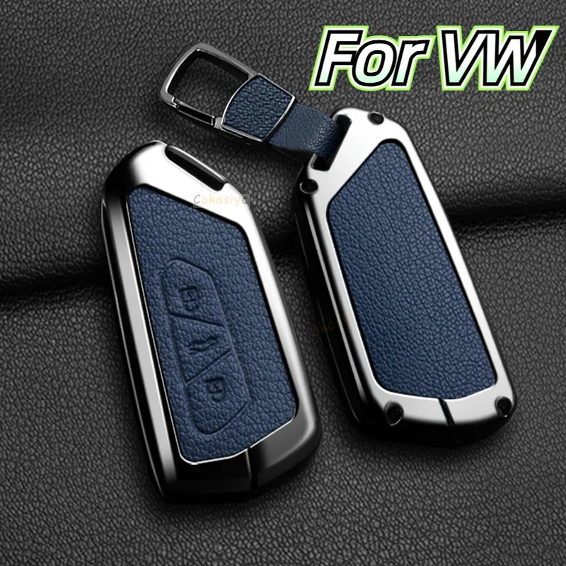 ل VW Volkswagen ID.3 ID.4 جولف 8 2022 2023 MK8 كوبرا سكودا اوكتافيا سيات ليون MK4 اكسسوارات سبائك الزنك حافظة مفاتيح السيارة فوب #4
