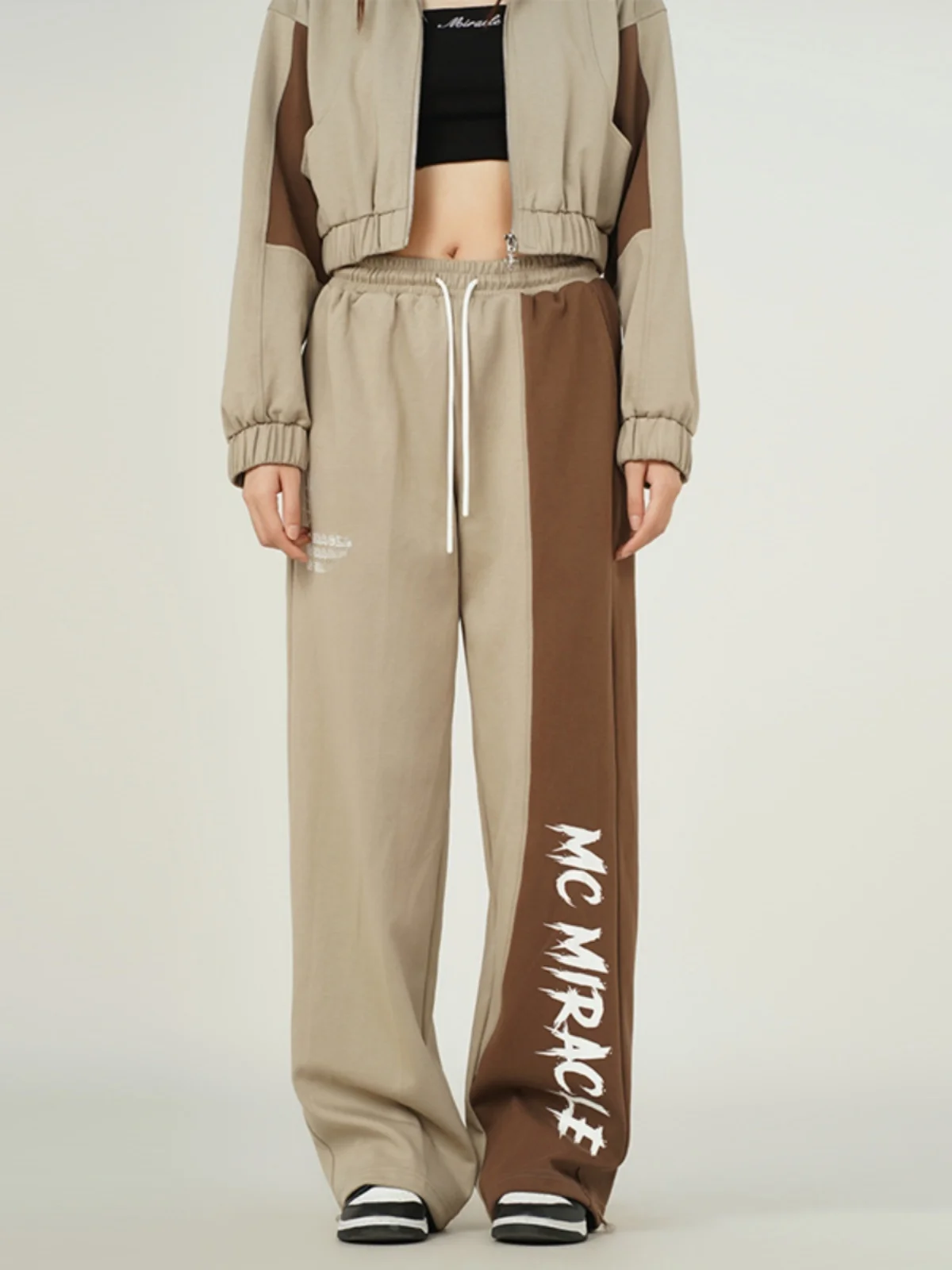 

Wide Leg Floor Length Pants Women's Jazz Dance Hip Hop Street Dance Casual Pants Straight Cut Slimming Effect Long Trousers