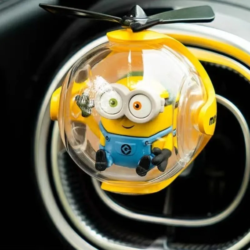 Minionsed Car Air Freshener, Cute Cartoon Car Vent Perfume Clip Creative Aromatherapy Balm Ornament Lovely Auto Interior Gift - view 2