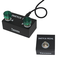 Tap Dual Footswitch Latch Momentary Pedal for Electronic Instruments Muti-effects Pedal and Amps Accessories With TS TRS Metal