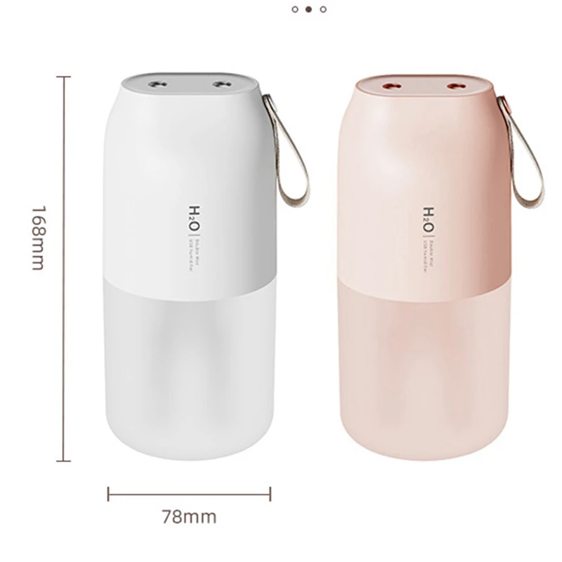 Diffusore dell'umidificatore dell'aria senza fili umidificatore ricaricabile del creatore della foschia del diffusore dell'olio essenziale del doppio ugello