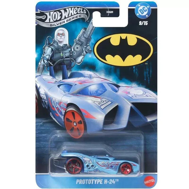 Genuine Hot Wheels Car Batman Silver Series Toys 1:64 Diecast
