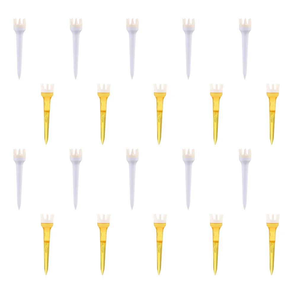 20 قطعة من تي شيرتات الكرة البلاستيكية لممارسة التدريب خفيفة الوزن المحمولة إكسسوارات الغولف حامل الكرة #6