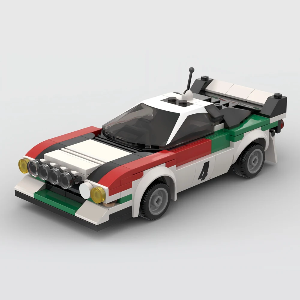 

246 шт., Детский конструктор MOC Lancia Rally 037 Martini Racing - 1983