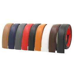 Men's automatic belt body 3.5cm genuine leather belt strip buckle free transfer film two-layer cowhide