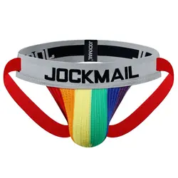 JOCKMAIL Roupa interior de cintura baixa masculina, jockstraps gays, sissy boxer, calcinhas, fio-dental masculino, trajes cosplay, nova venda quente