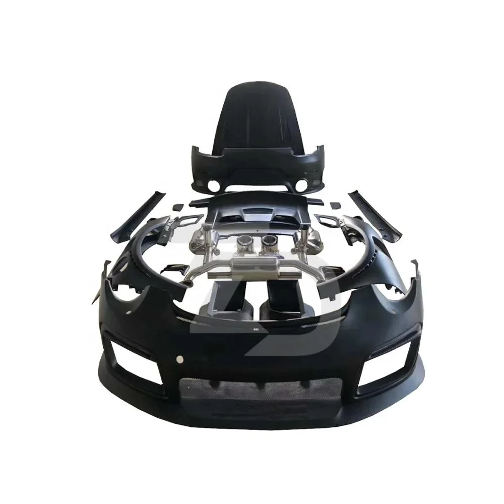 High Quality GT2RS Wide Body Kit For 911.1 911.2 991 FRP+Carbon Fiber Material Perfect Fitment