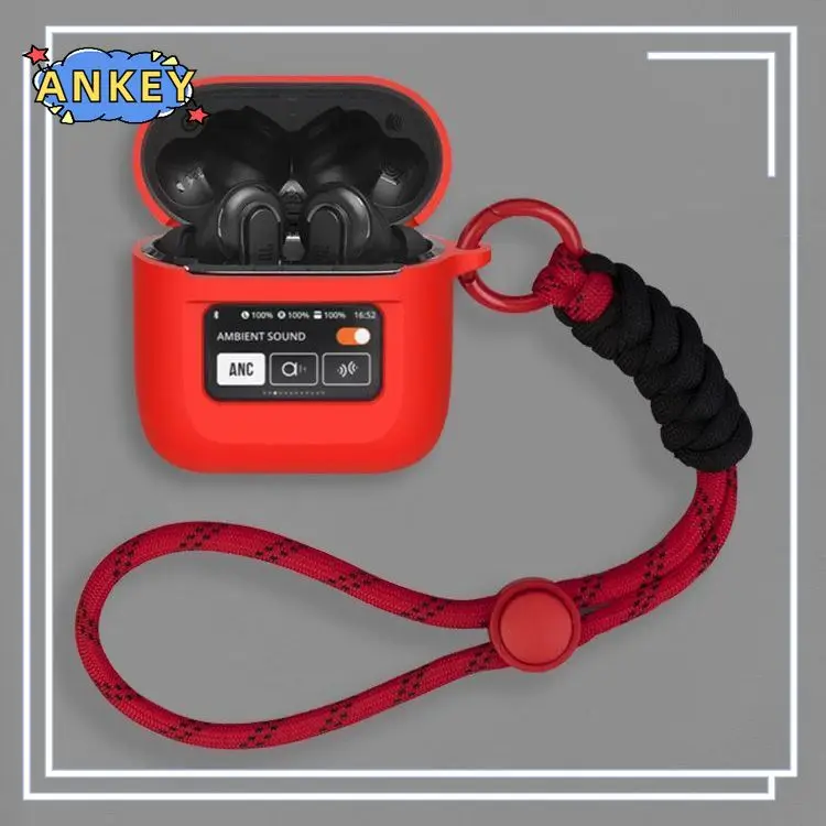 Case for JBL Tour Pro 3 , Tour Pro2 Protective Case Nylon Lanyard Soft Cover Shells Anti Dust Sleeve Hand Rope Strap Accessories
