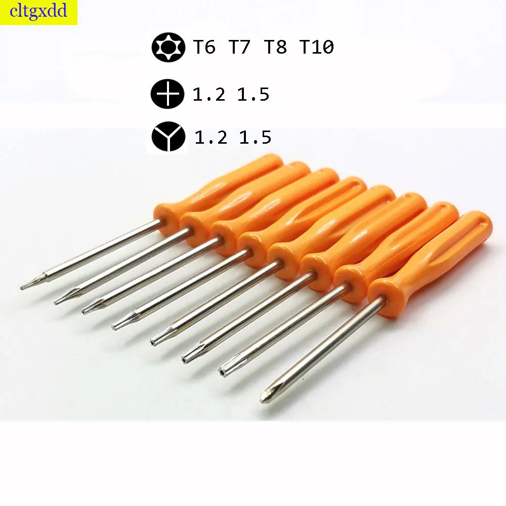 5piece 1.5 2.0 3.0 mm T8 T10 T7 T6 T4 T3 precision screwdriver safety cross 1.2 1.5 Y1.2 1.5 screwdriver anti prying hole tool