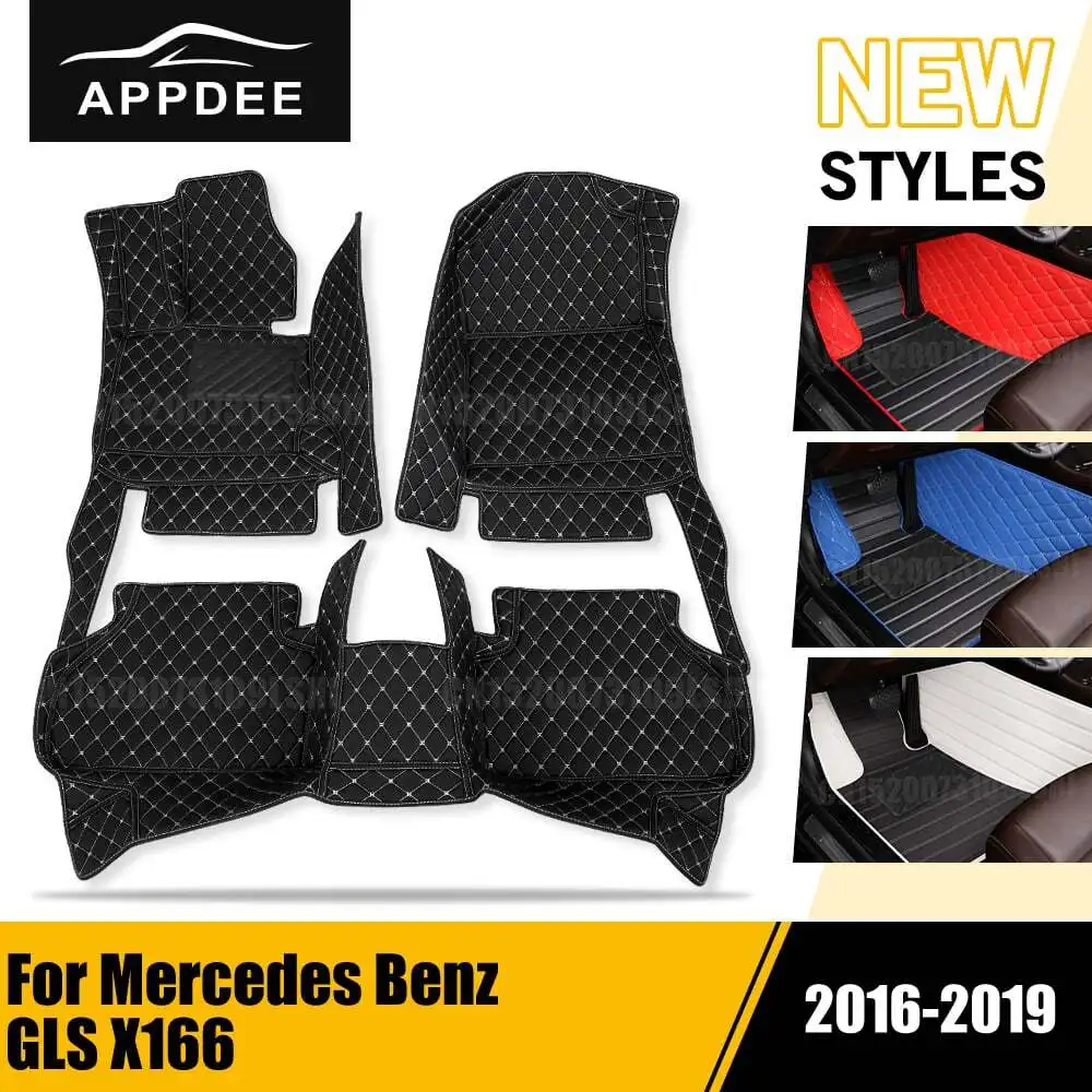 

Автомобильные коврики APPDEE для Mercedes Benz GLS class X166 2016-2019, пользовательские автомобильные подушечки для ног, автомобильный ковер, чехол для интерьера