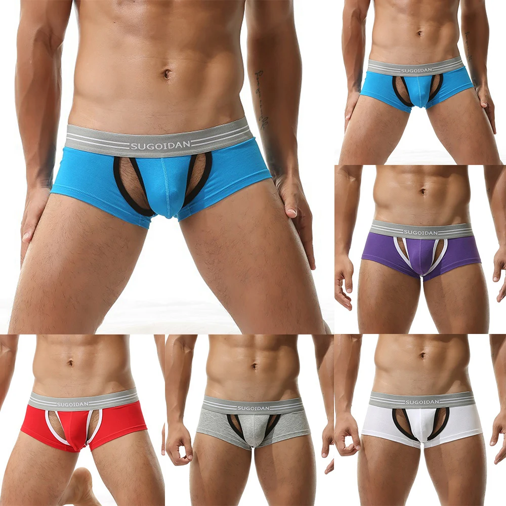 All Seasons Fashion Underwear Briefs Boxer Panties Trunk Underpants Breathable Cotton Jockstrap Low Waist Mens
