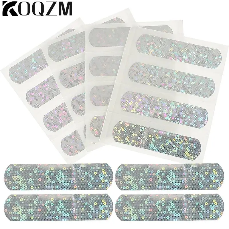 10pcs Waterproof Breathable Cute Band-Aid Hemostatic Plaster Children's First Aid Kit Children's Flash Laser Band-Aid Band-Aid