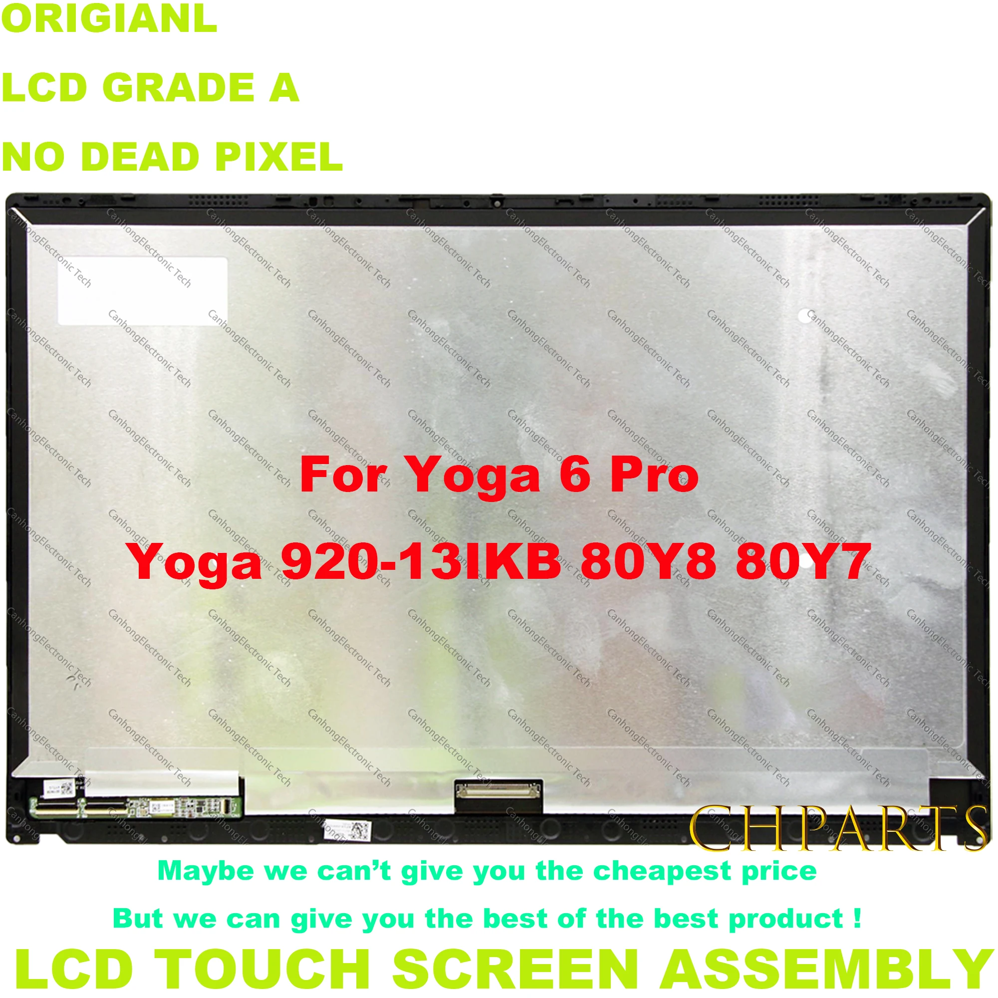 

For Lenovo Yoga 6 Pro 920 920-13 920 13 13.9" LP139UD1-SPC1 LCD Display Assembly Touch Screen Digitizer Glass Panel Replacement