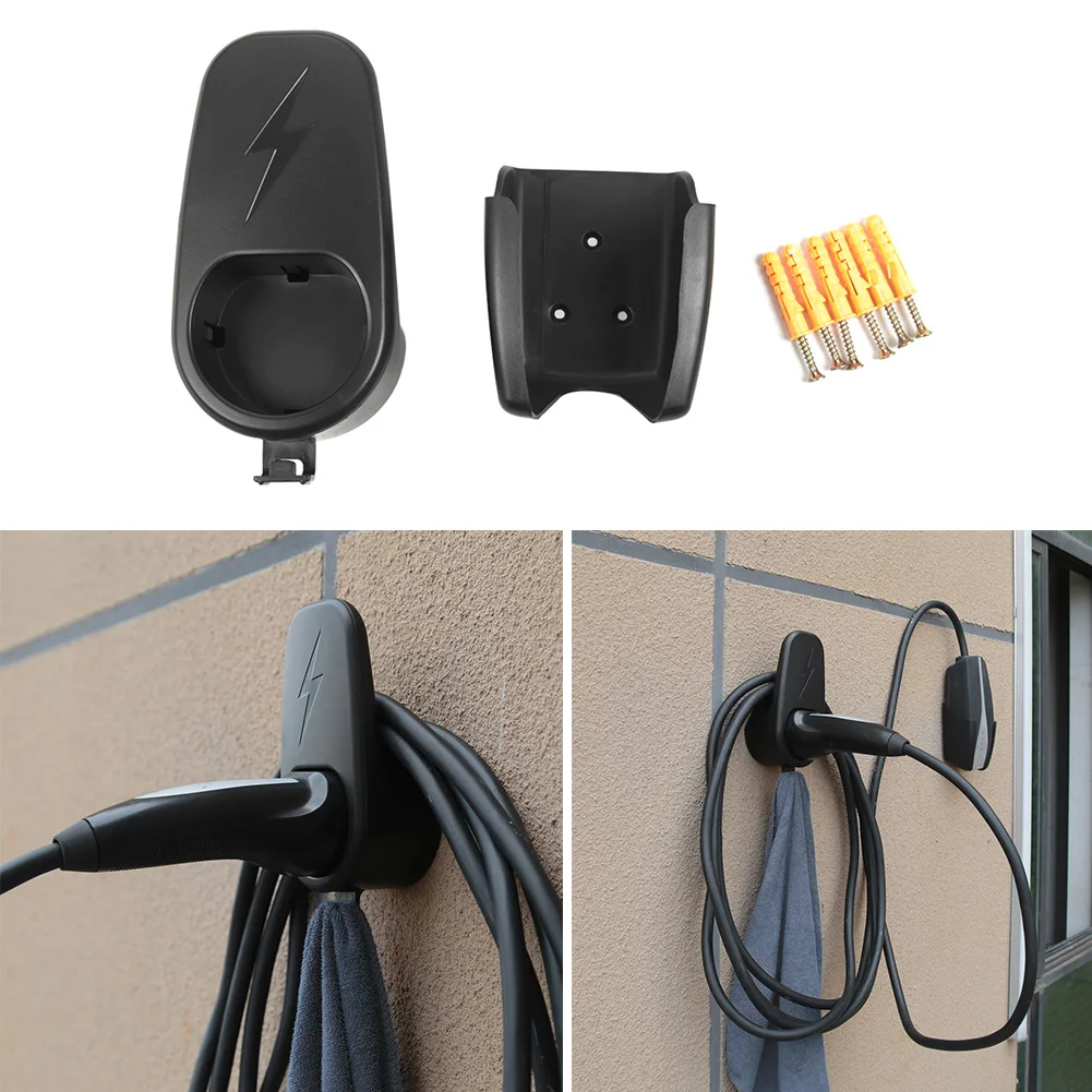 Charger Holder with Chassis Bracket Vehicle Charger Control Holder Connector Socket Plug for TESLA Model 3 Y Car Accessories