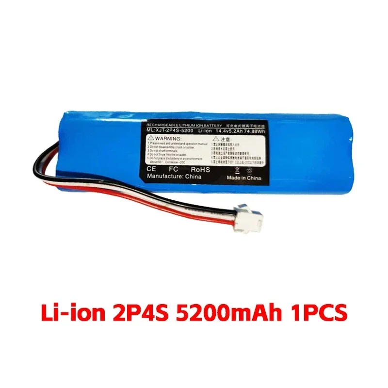 Rechargeable lithium-ion battery for millet robot vacuum cleaner, Lydsto R1 Viomi S9 Roidmi Eve Plus, R1 battery pack, 12800mAh