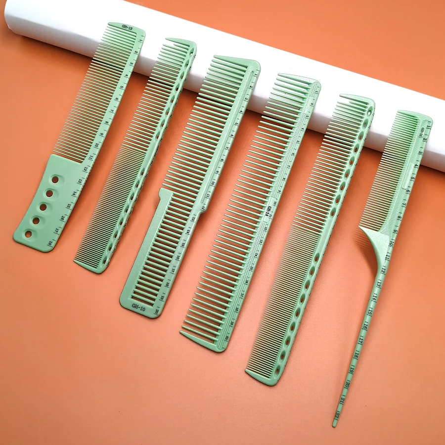 Sechsteiliges Set Haarschneidekämme in Abgestuften Größen, Erhältlich in Fünf Farben, Ein Unverzichtbares Friseurkamm-Set für Salon-Stylisten – Detail 11