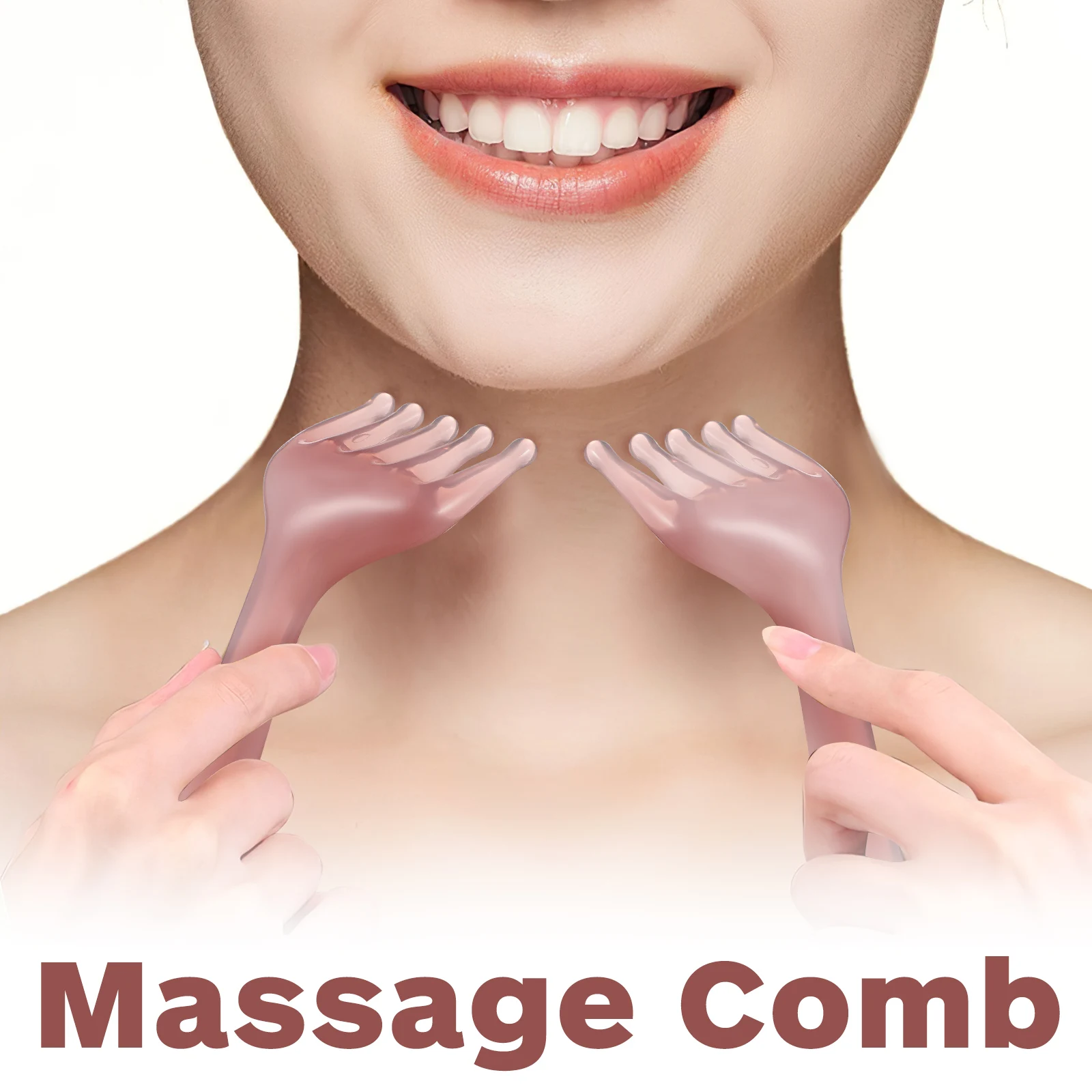 

2 шт., массажная расческа для кожи головы, портативная, компактная, с пятью когтями, подходит для всех типов волос, массажная расческа, массажер для кожи головы