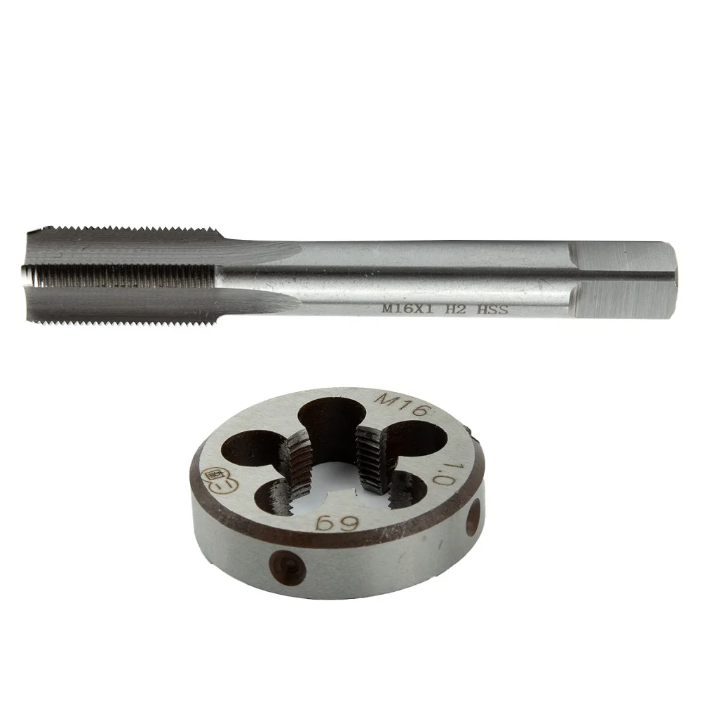 

HSS 1mm Tap & M16x1mm Die Metric Thread Right Hand High Speed Steel Tap And Die Set Machining/Woodworking Milling Machine Tool