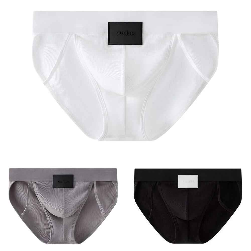 

Men Sexy Briefs Cotton U Pouch Close Fitting Sport Underpants Middle Rise Sweat Absorbing Panties Underwear
