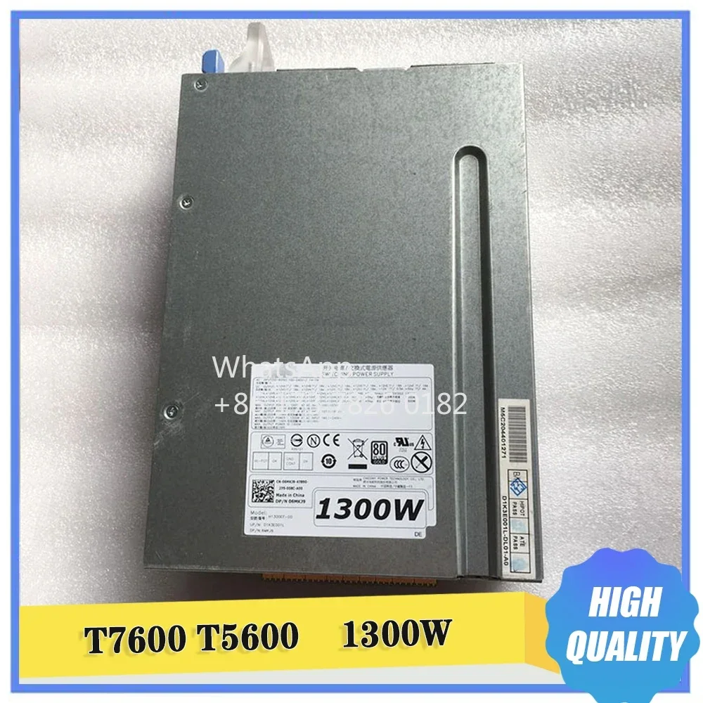 

For DELL Workstation Power Supply T7600 T5600 H1300EF-00 6MKJ9 V5K16 0T6R7 H3HY3 1300W