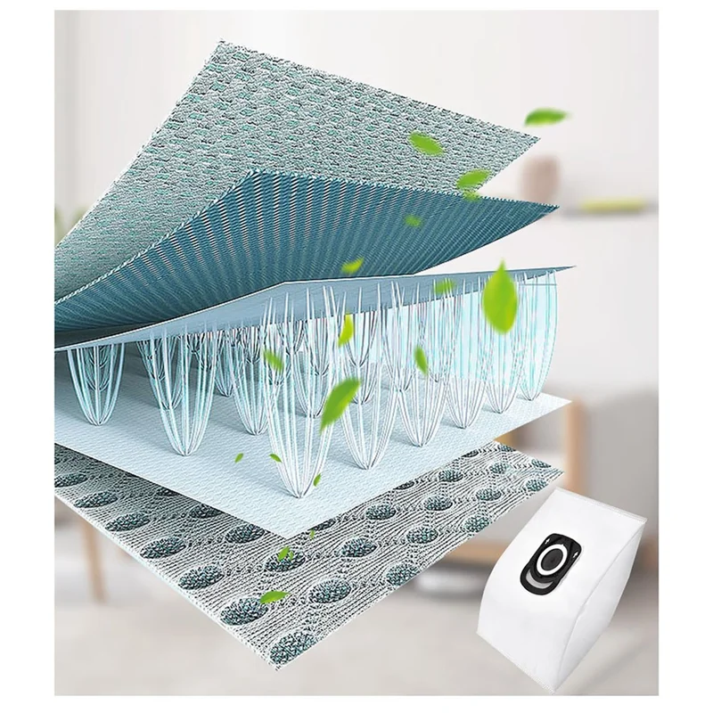 TAIGH-Vacuum Cleaner Bags For Rowenta Hygiene+ ZR200520 ZR200720, Suitable For Compact Power, X-Trem Power