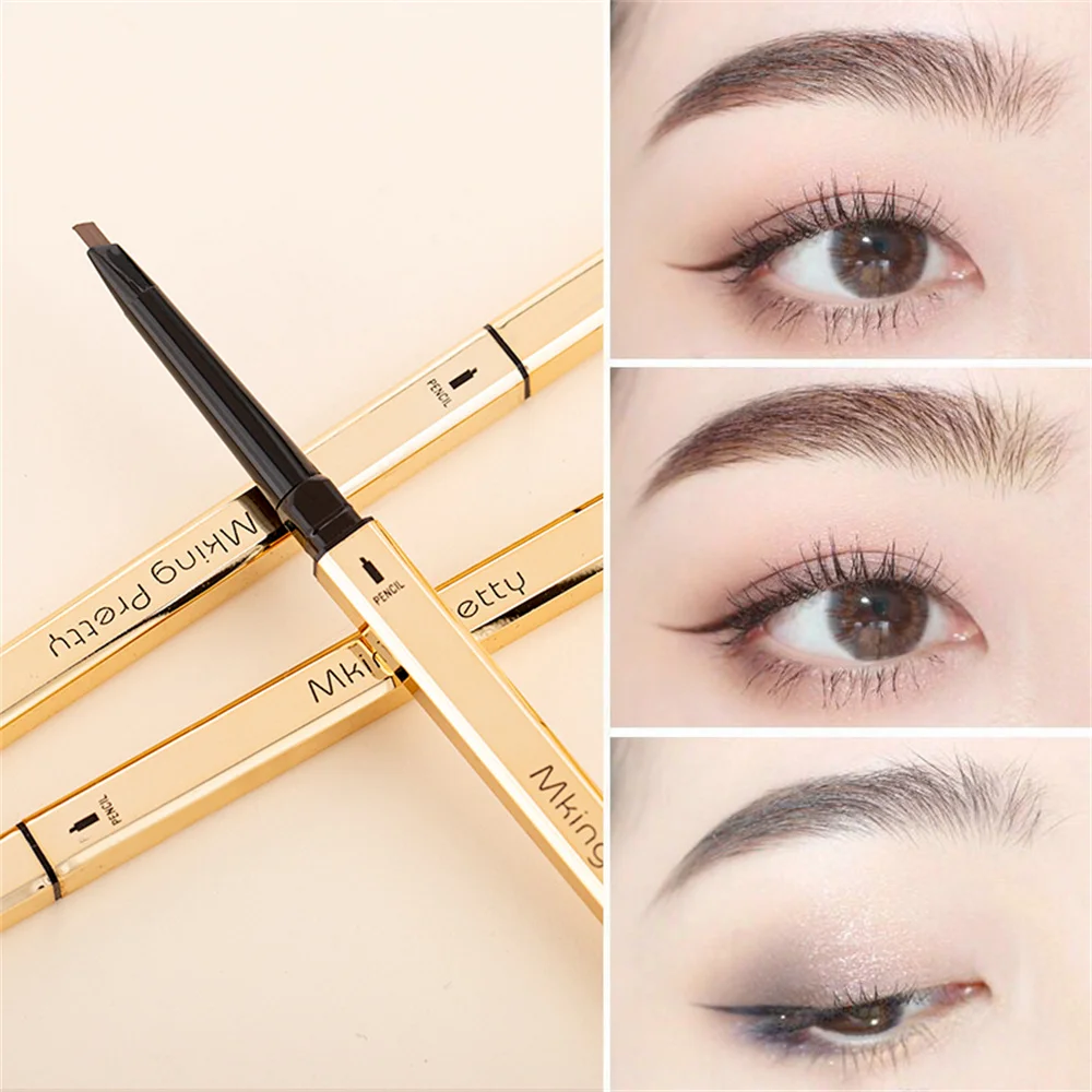 Double Head Eyebrow Pencil Long Lasting Waterproof 5 Colors Eye Brow Pen Tint Mascara Enhance Cosmetics Beauty Women Makeup