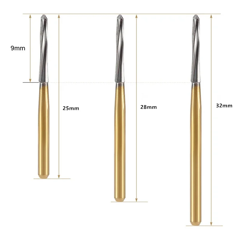 Dental Endodontic Extra Long Carbide Burs Tungsten Bur FG  1.6mm for High Speed Handpiece Dentistry Instrument Lab Tools