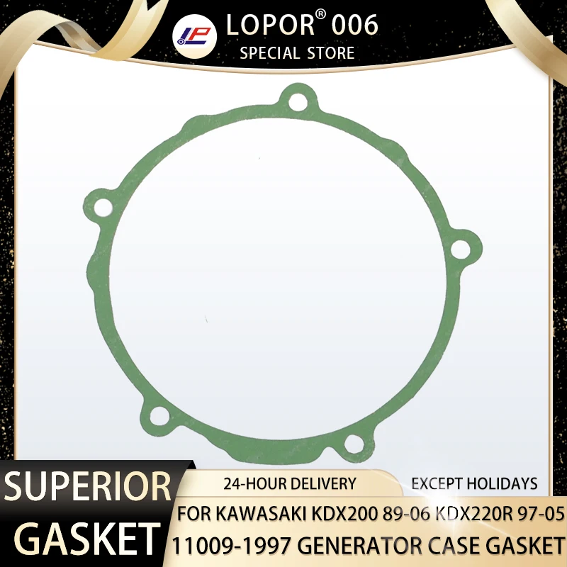 Lopor Motorcycle Engine Crankcase Generator Case Gasket For Kawasaki KDX200 89-06 KDX220R 97-05 KDX 200 220 11009-1997