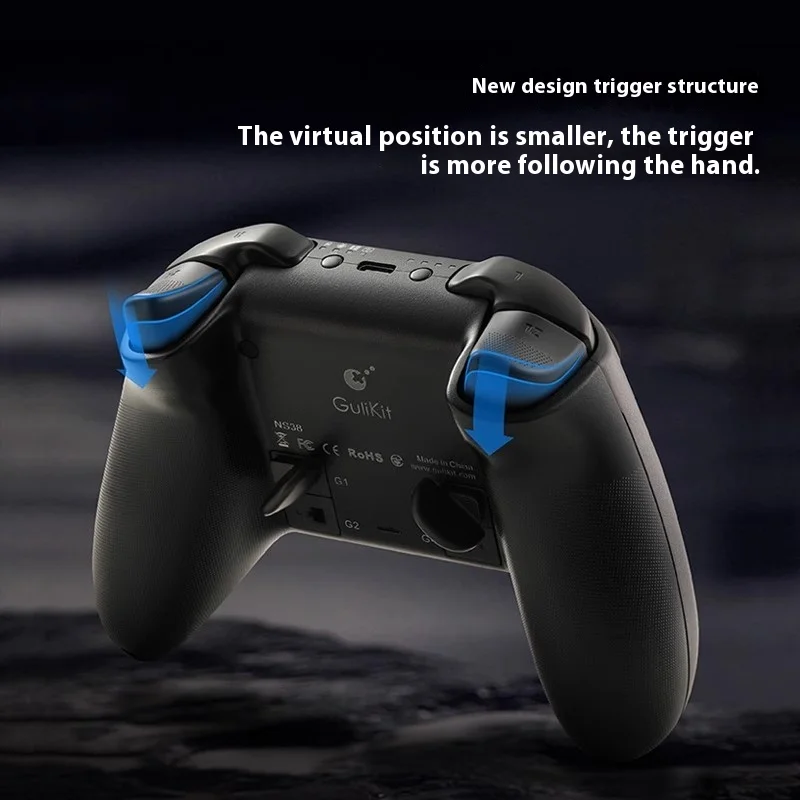 Gulikit Kingk3 Pro Controller, Gamepad Triggers, Joysticks de Efeito Hall para Windows, Nintendo Switch, Android IOS, presente personalizado