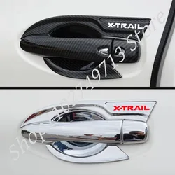 car styling Chrome Handle cover outside outer door cup bowl accessories moulding trim For Nissan X-Trail X Trail T32 2014~2021