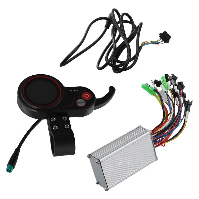 A03Z-2X TF100 LCD Display Dashboard 5PIN+36V/48V 350W Controller Kit For Electric Scooter Electric Bicycle