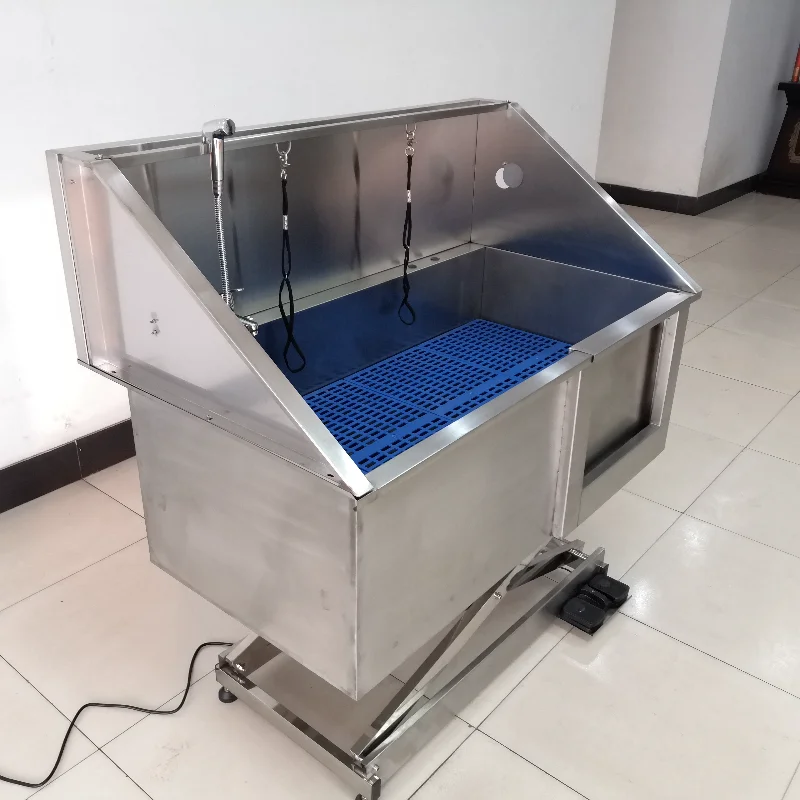 

Ванна для ухода за собаками, станция для мытья собак, электрическая подъемная ванна для домашних животных из нержавеющей стали