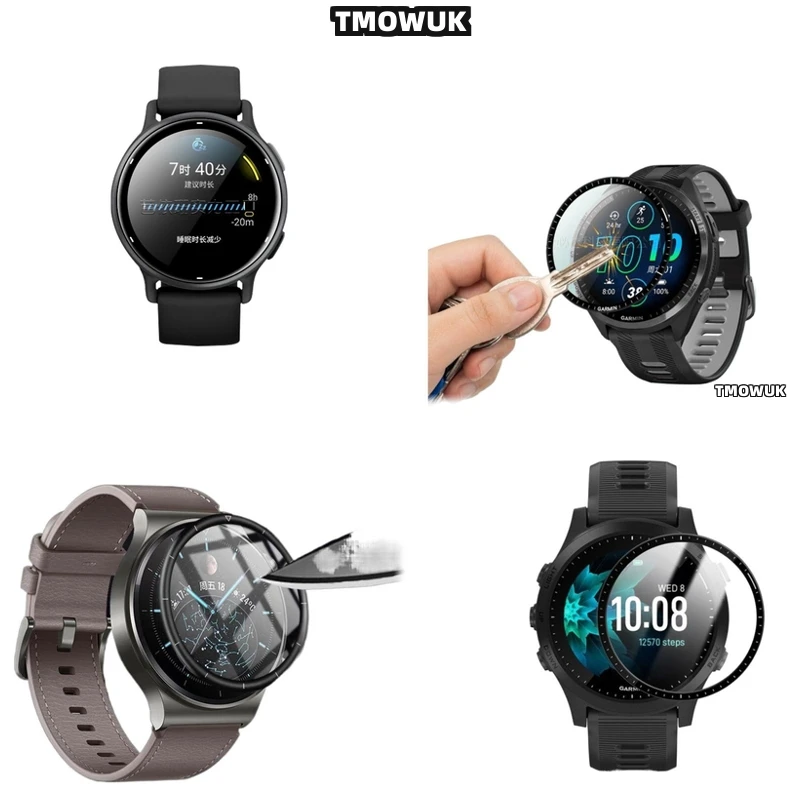 

For Garmin Forerunner 158 165 245 255 255s 265 265s 3D Soft Screen Film Full Cover Flexible Anti - Scratch