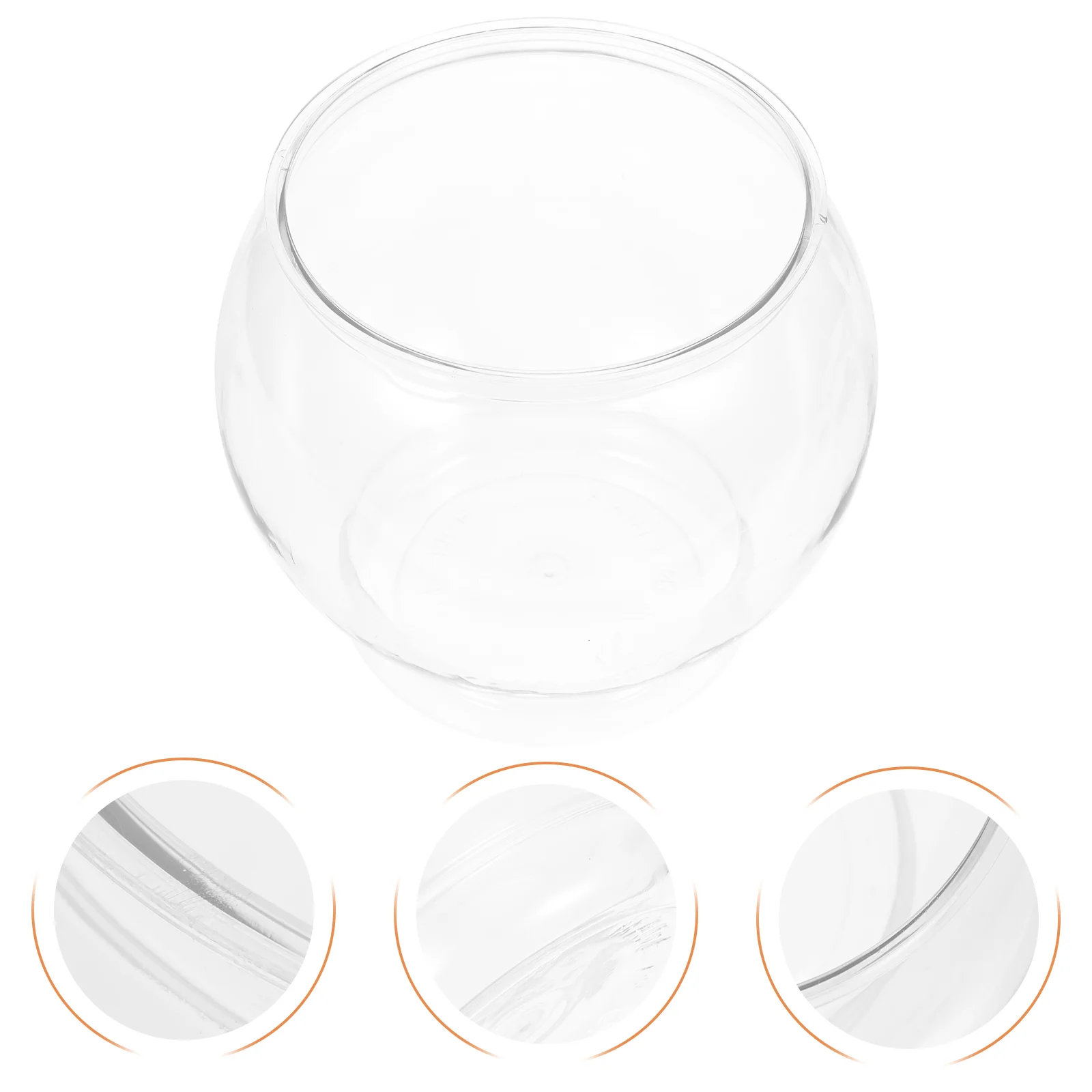 Goldfish Bowl Office Tank Bowls Anti-falling Tanks House Desktop Small The Pet Clear Keeper