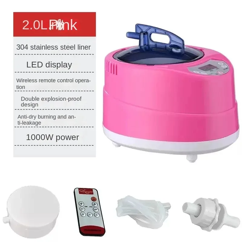 Generator Pary 220V/240V Wtyczka EU US 1000W Ulepszona Pojemność 2L Domowy Parownik do Sauny Parowy