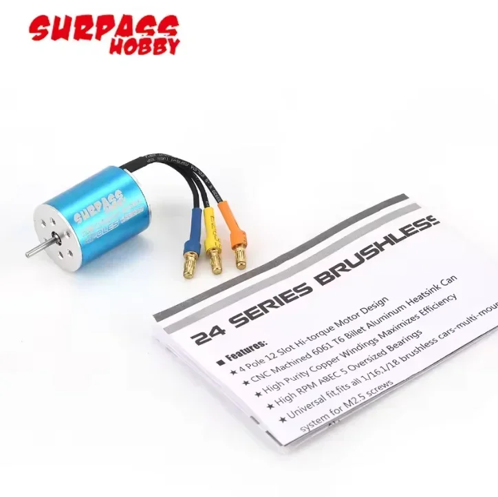 Brushless Motor 2838 3200KV/3600KV/3800KV/4500KV/4700KV/5300KV/5500KV/6200KV & 35A ESC for 1/14 1/16 RC Car Boat Surpass Hobby