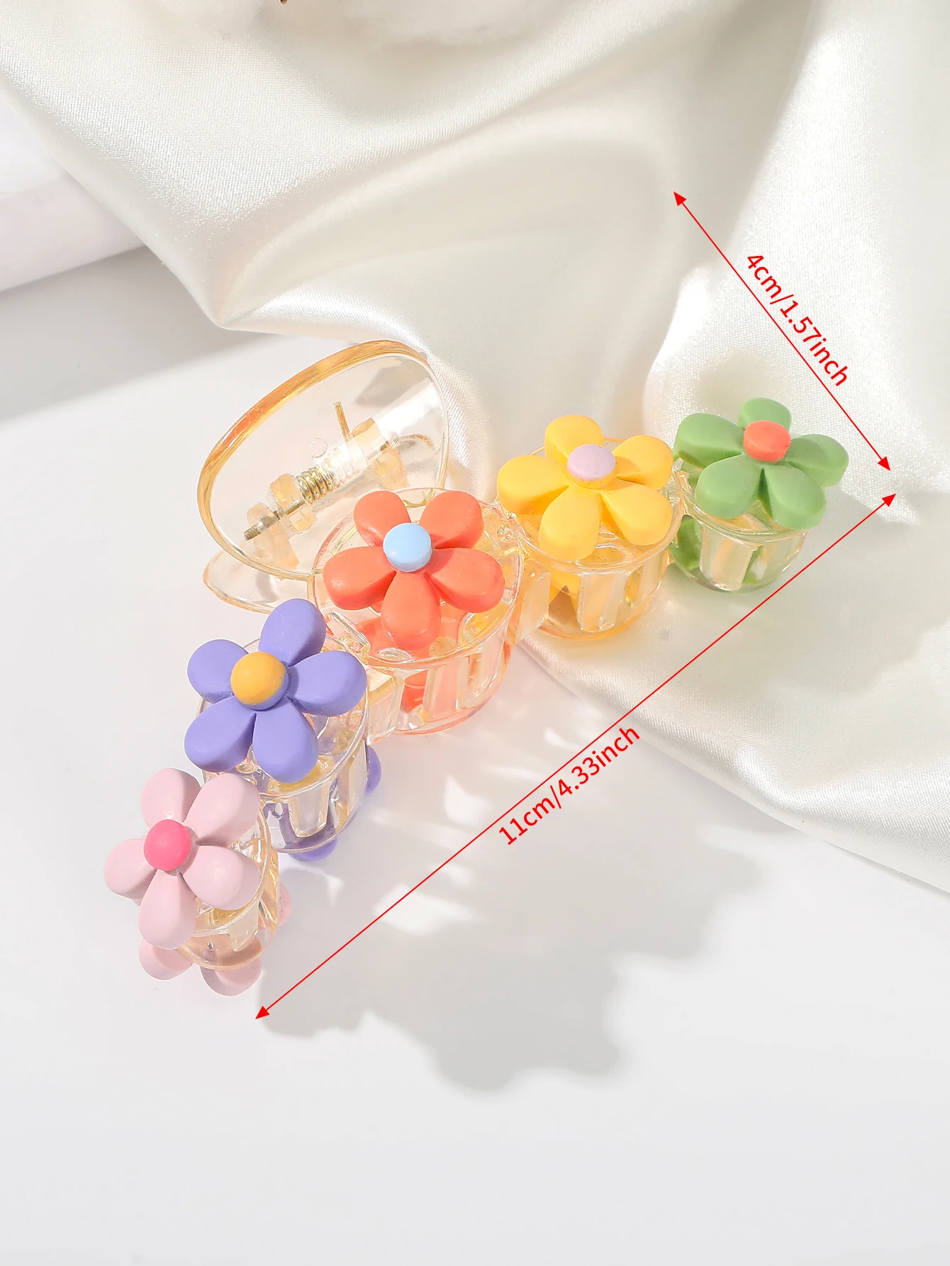 Molans Multicolor Flower New Grab Hair Clip Female Hair Claw For Woman Hairpin Headdress Hair Clip Temperament Hair Accessories