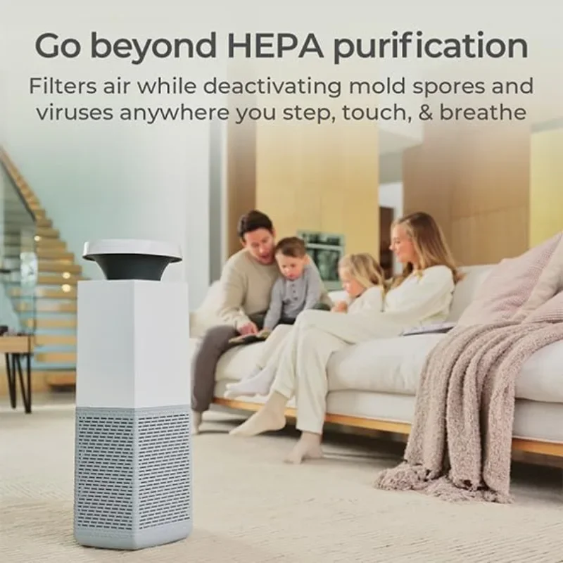 HOME.True HEPA Removes Allergens, Smoke, Dust, Pollen + PCO Purification Destroys Mold Spores, Viruses & Bacteria Mid-Air