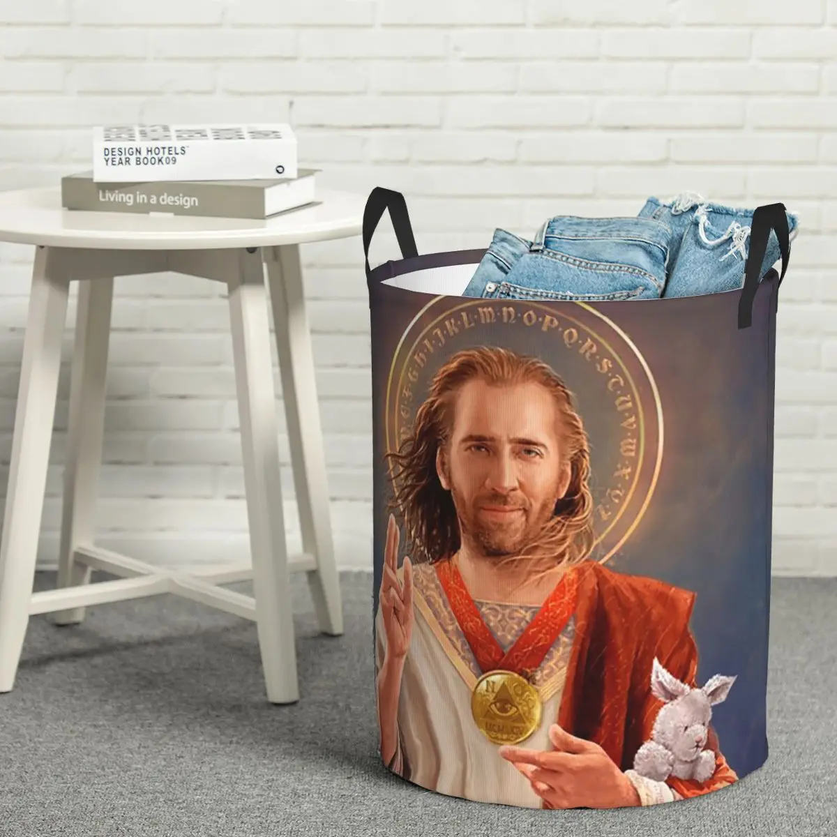 

Laundry Collector Nicolas Cage Saint Original Religious Laundry Basket Home Organizer Children Washing Basket Home Organizer