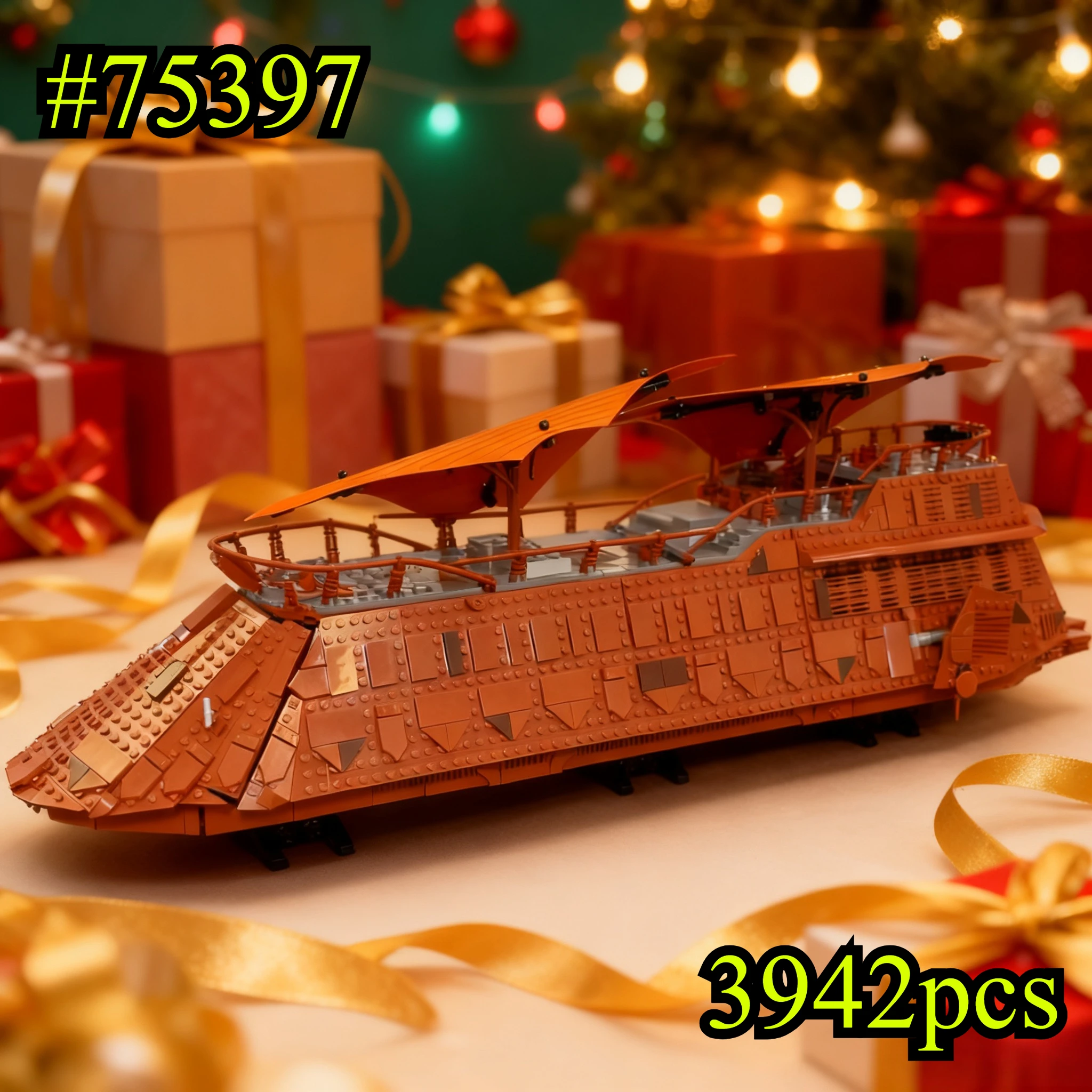 Starry Sky Yacht voilier 75397 blocs de construction ensembles compatibles avec les particules Legoed adaptés aux cadeaux de noël 3942 pièces