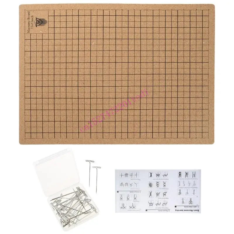 M76B Portable Weaving Board Lightweight Braiding Crafting Mat for String Crafts