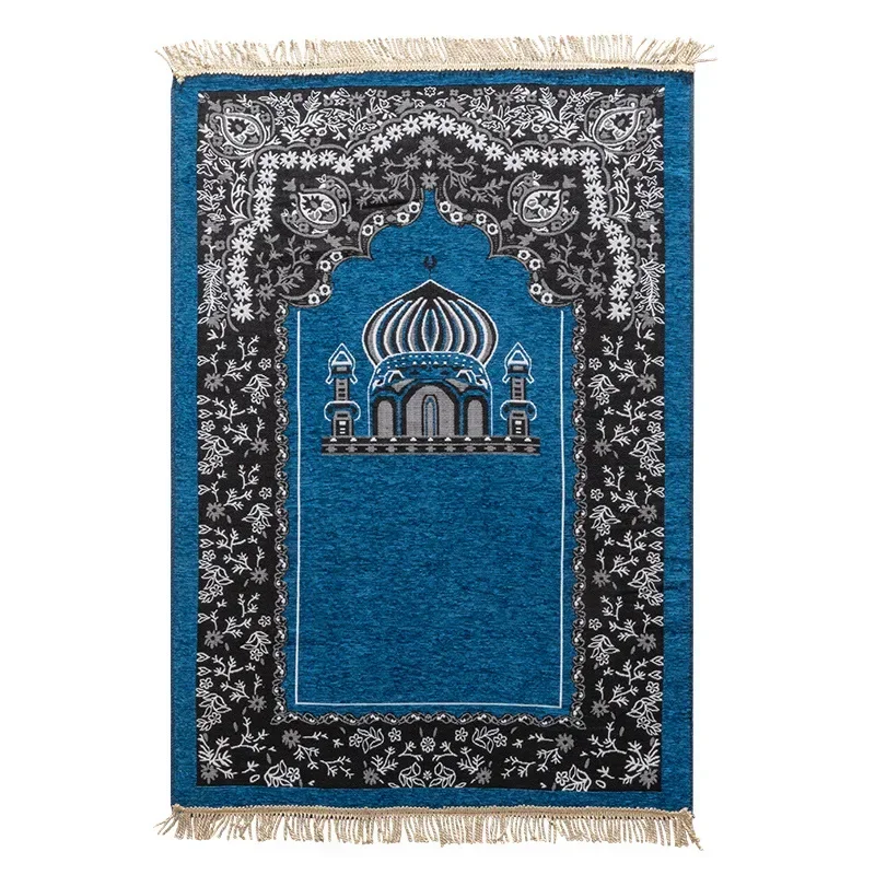 1PC Muslim Prayer Mat Worship Carpet Kneeling Mats Non-slip Soft Travel Prayer Rug Machine Washable Ramadan Gift سجادة صلاة