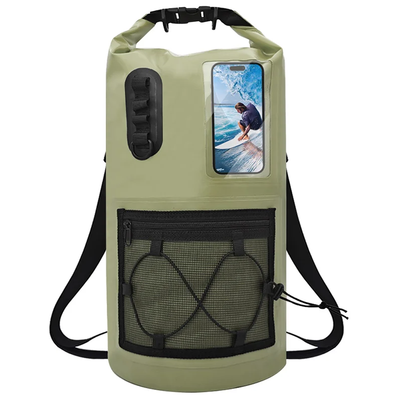 20L/30L wasserdichte Trockentasche für Damen und Herren, wasserdichter PVC-Schulterrucksack zum Schwimmen, Rafting, Kajakfahren, Trekking, Outdoor-Sporttasche – Detail 11