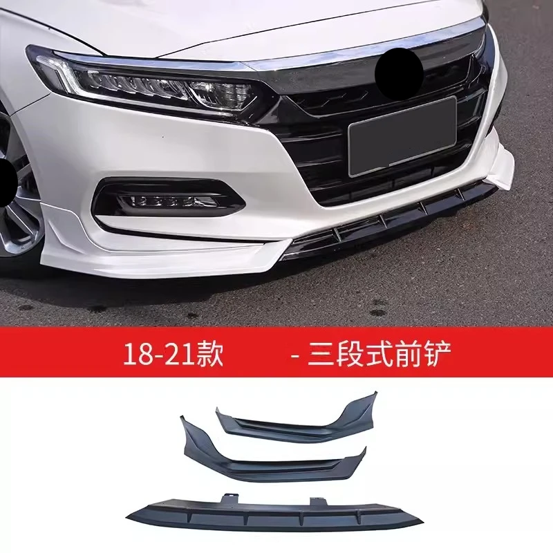 Matte Black Front Lip for Honda Accord 10.5th 2018-2022 Modified SK260 Sport Style Front Shovel Body Kit Car Accessories