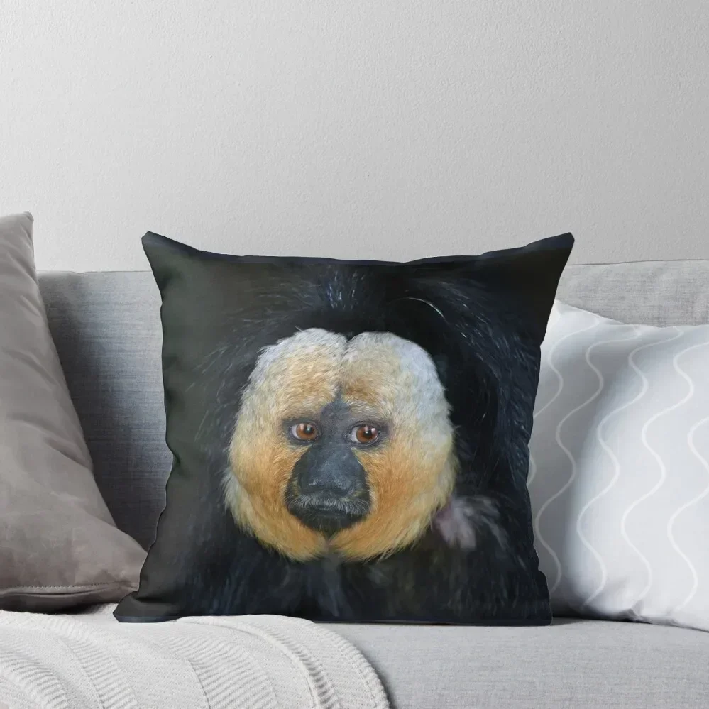 White-faced Saki Monkey Throw Pillow Decorative Pillow Covers For Sofa Elastic Cover For Sofa pillow