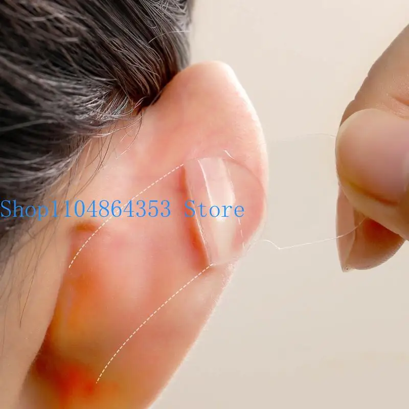 652F 10pcs Clear Elf Ear Stickers Veneer Ear Corrector Ear Support Patches
