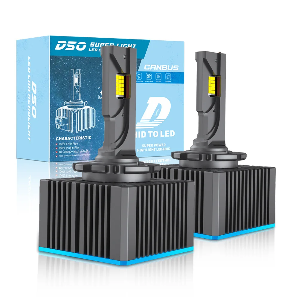 260W D-Series LED Work Light Car Headlight New Model Strong Decoder D1S D2S D3S D4S D8S Low/High Beam Upgrade Automotive Lamp