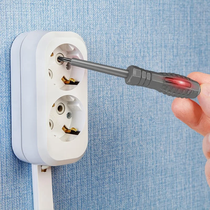 2-In-1 High Torque Strong Magnetic Screwdriver Electricity Detector, Electricity Tester Pen With Magnetic